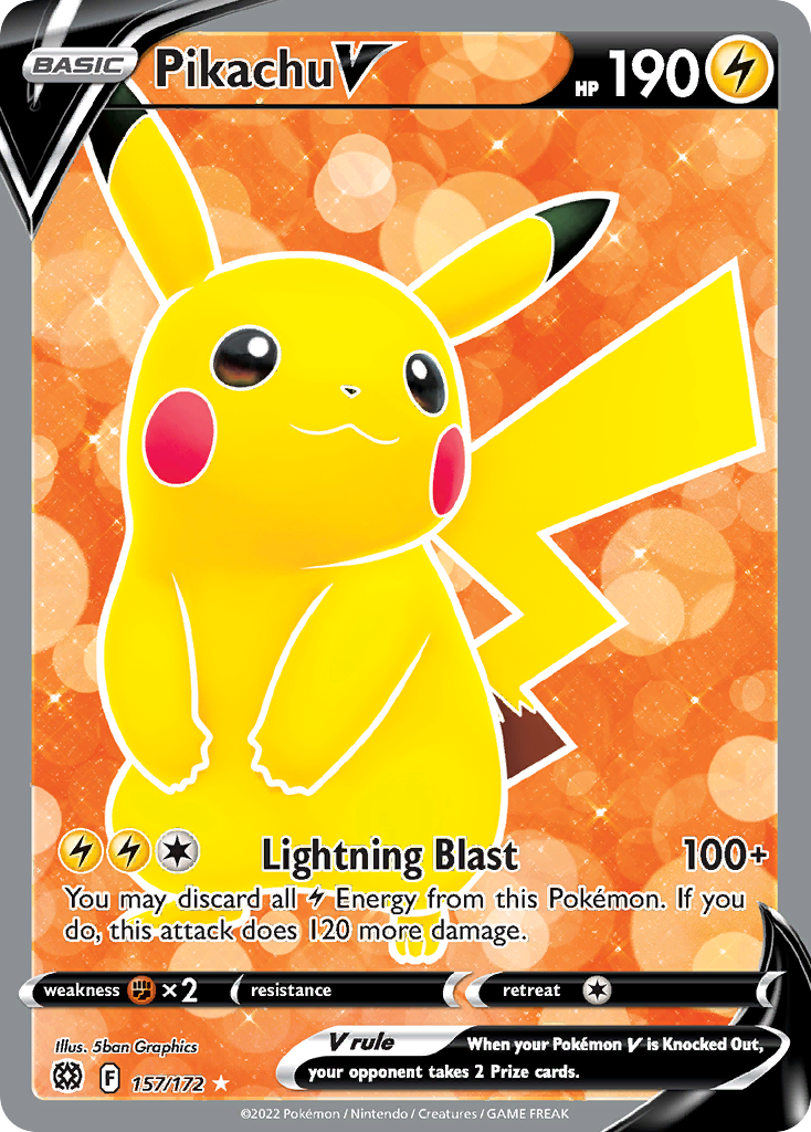 PIKACHU V - 157/172 - BRILLIANT STARS