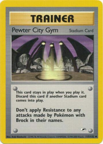 PEWTER CITY GYM - 115/132 - GYM HEROES - LIGERAMENTE JUGADA