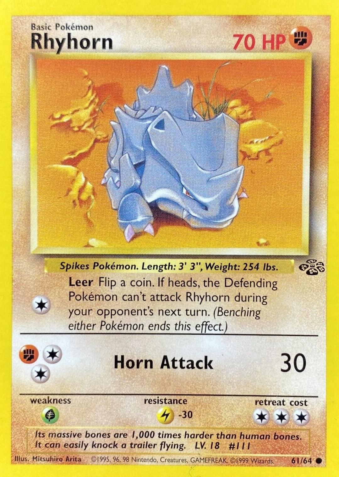RHYHORN - 61/64 - JUNGLE - LIGERAMENTE JUGADA