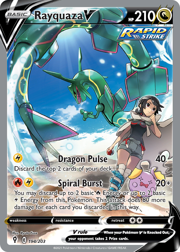 RAYQUAZA V - 194/203 - EVOLVING SKIES