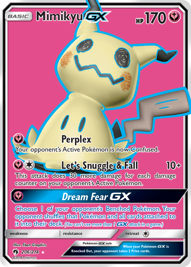 MIMIKYU EX - 206/214 - LOST THUNDER