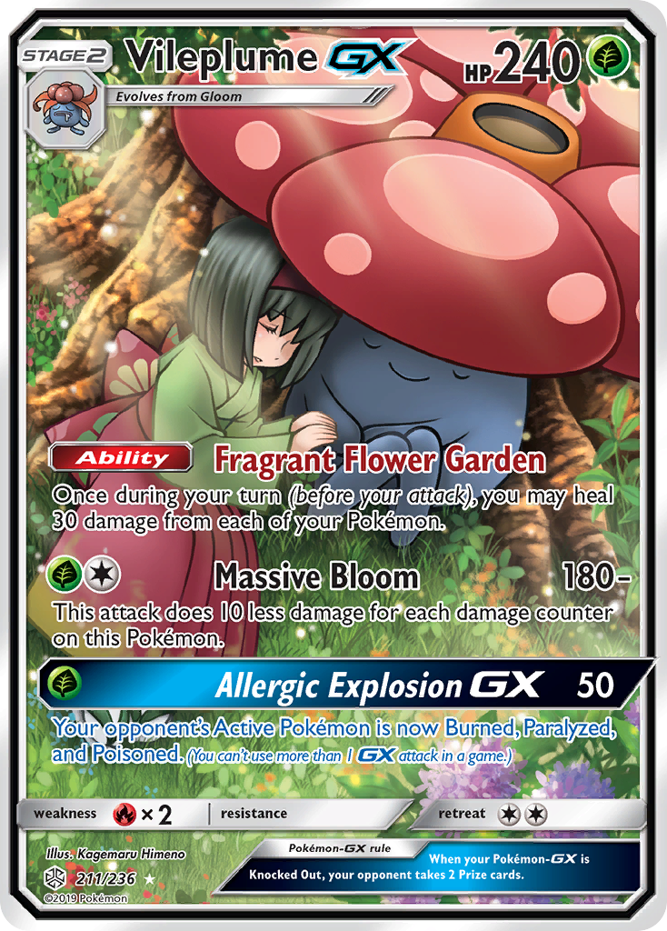 VILEPLUME GX - 211/236 - COSMIC ECLIPSE
