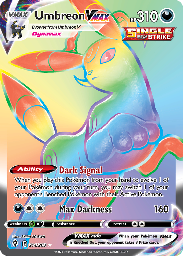 UMBREON VMAX - 214/203 - EVOLVING SKIES