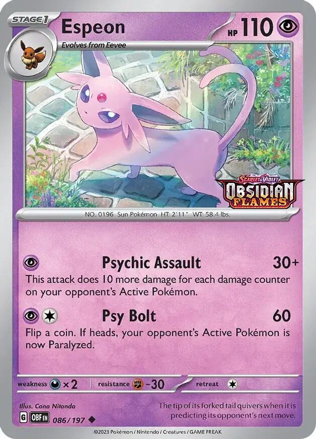 ESPEON - 086/197 - OBSIDIAN FLAMES PROMO