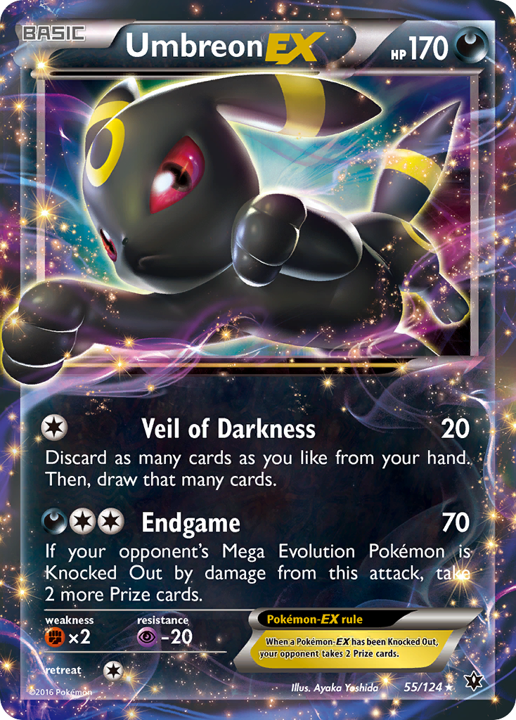 UMBREON EX - 55 - LIGHTLY PLAYED