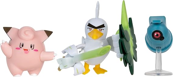 BATTLE FIGURE SET - BELDUM, SIRFETCH'D & CLEFAIRY