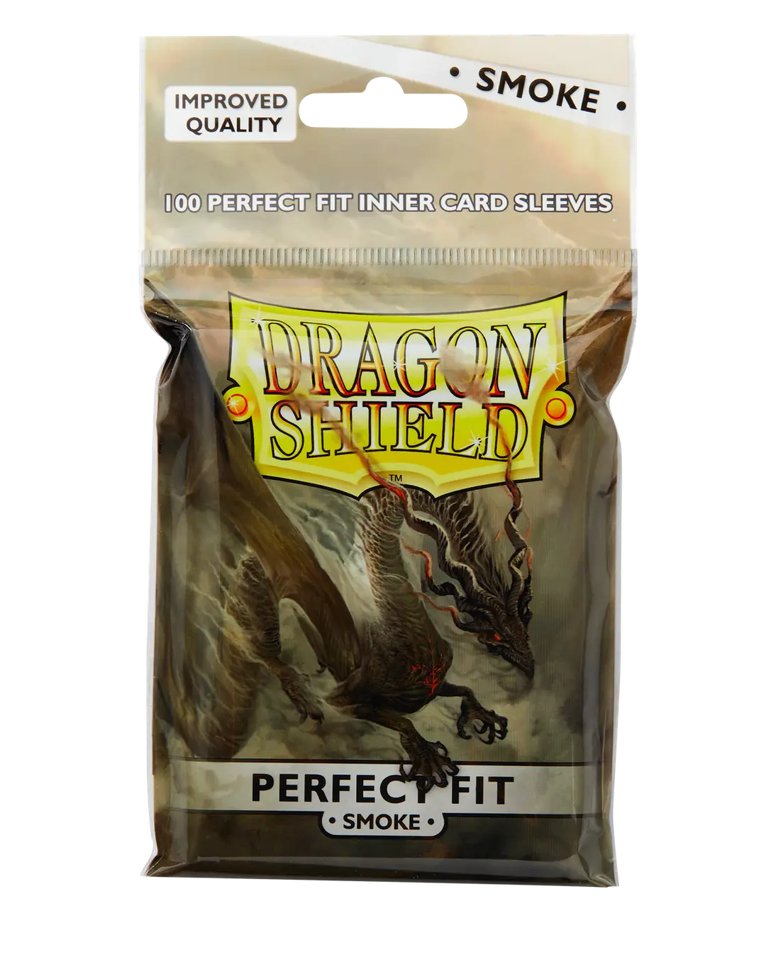 DRAGON SHIELD - PERFECT FIT SMOKE - STANDARD SLEEVES 100u