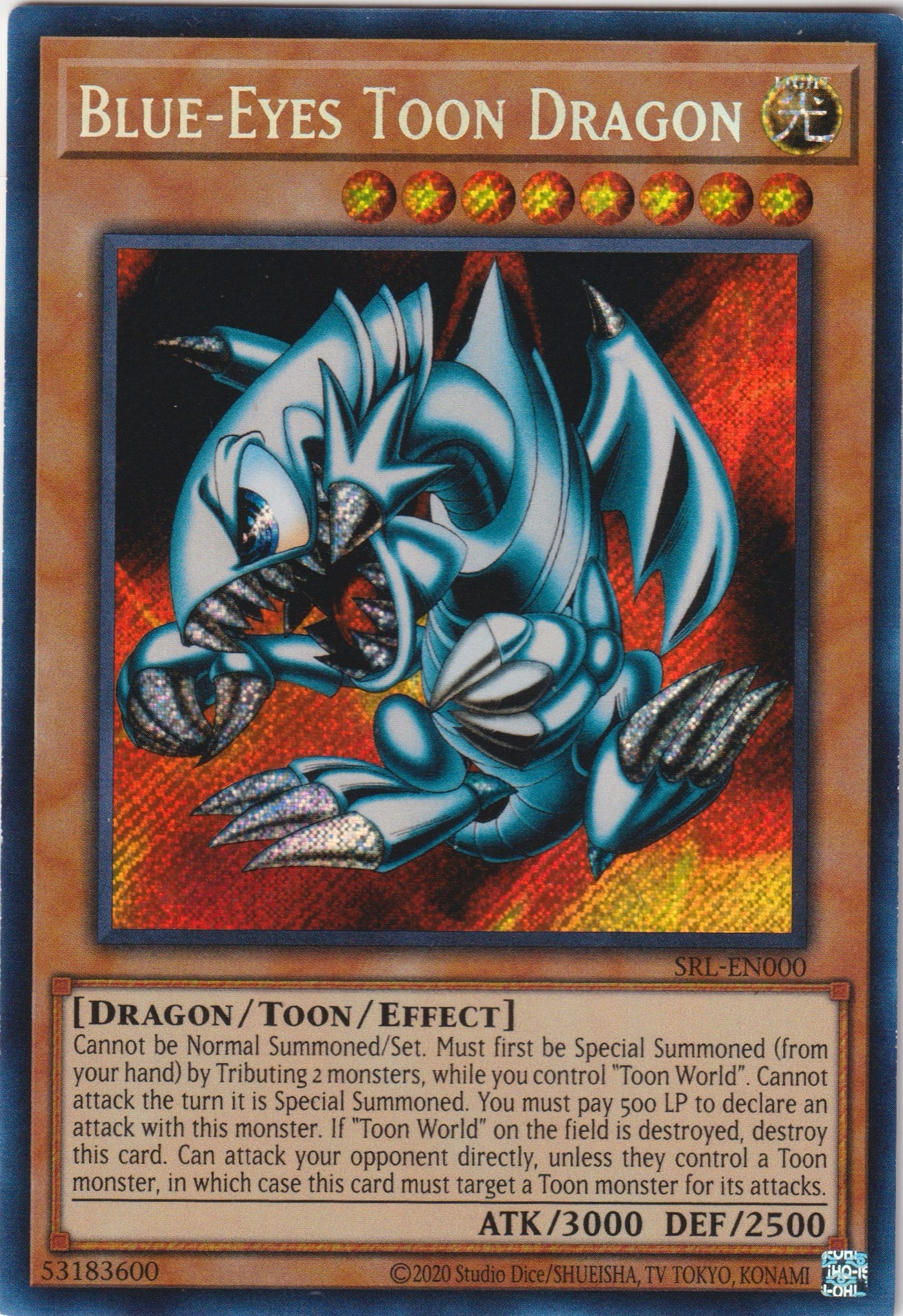BLUE-EYES TOON DRAGON - SRL-EN000