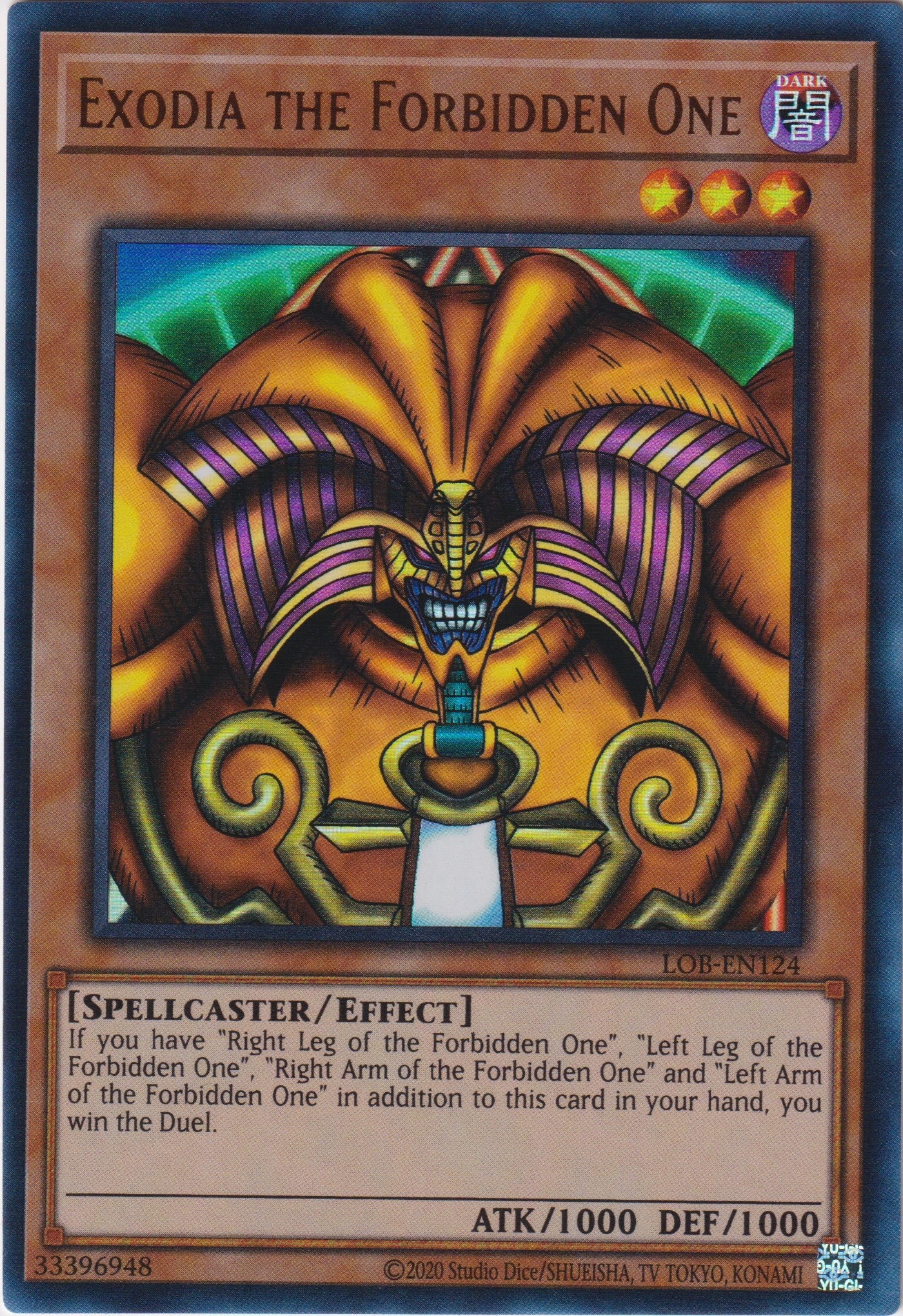 EXODIA THE FORBIDDEN ONE - LOB-EN124