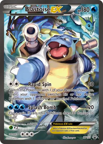 BLASTOISE EX - XY122 - LIGHTLY PLAYED