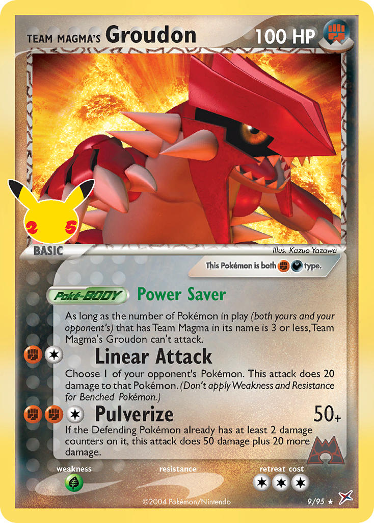 TEAM MAGMA'S GROUDON - 9/95 - CELEBRATIONS