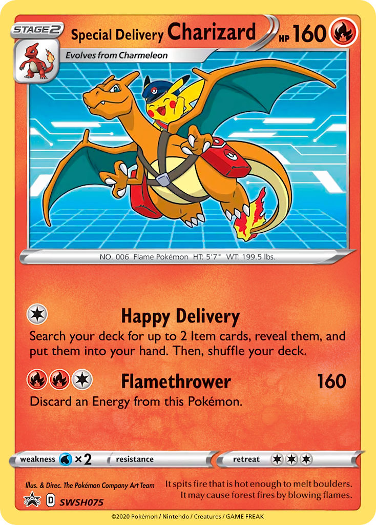 SPECIAL DELIVERY CHARIZARD - SWSH075 - PROMO