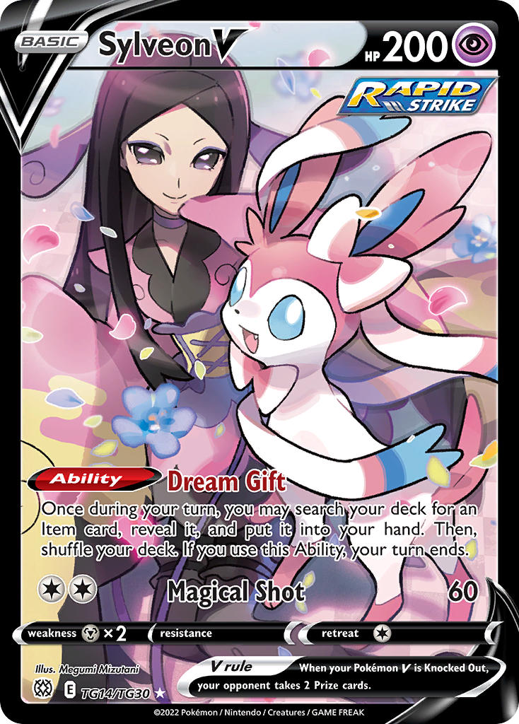 SYLVEON V - TG14/TG30 - BRILLIANT STARS TRAINER GALLERY