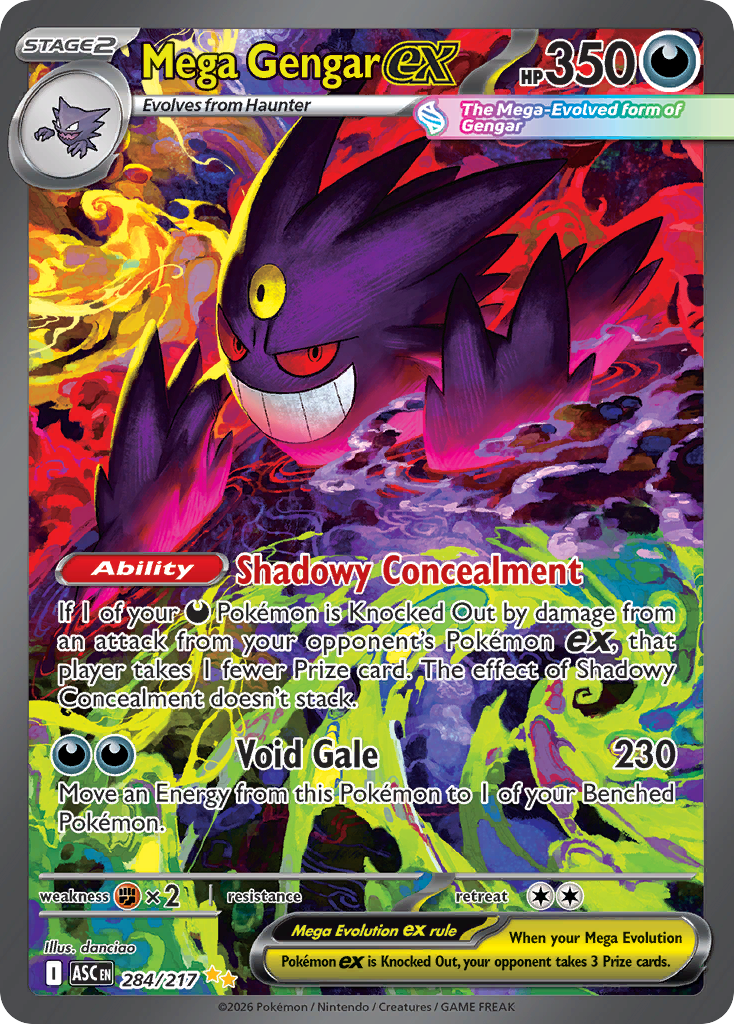 MEGA GENGAR EX - 284/217 - ASCENDED HEROES