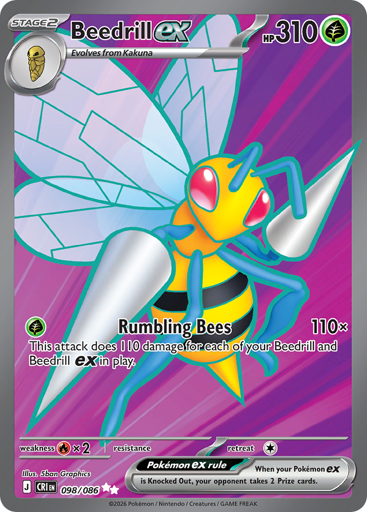 BEEDRILL EX - 098/086 - CHAOS RISING