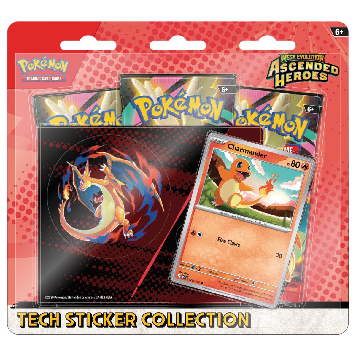ASCENDED HEROES - TECH STICKER COLLECTION - MEGA CHARIZARD