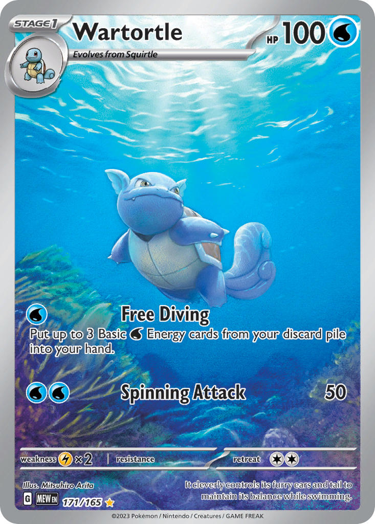 WARTORTLE - 171/165 - MEW 151