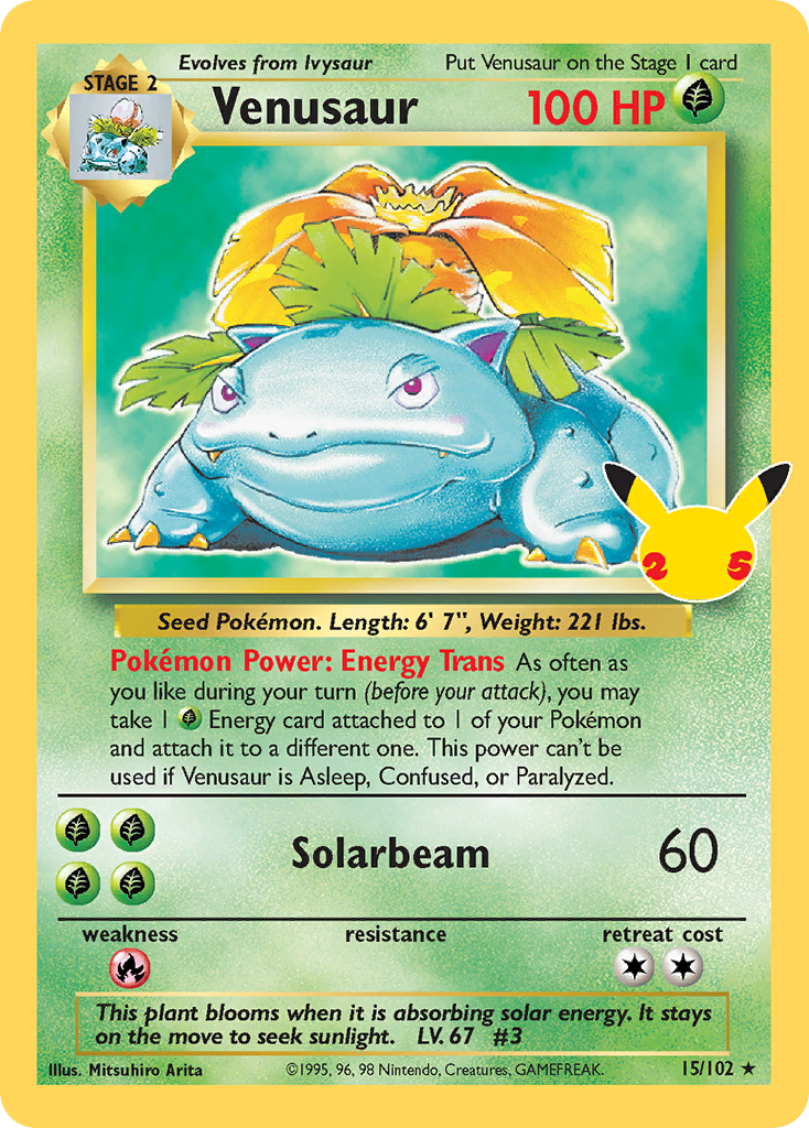 VENUSAUR - 15/102 - CELEBRATIONS