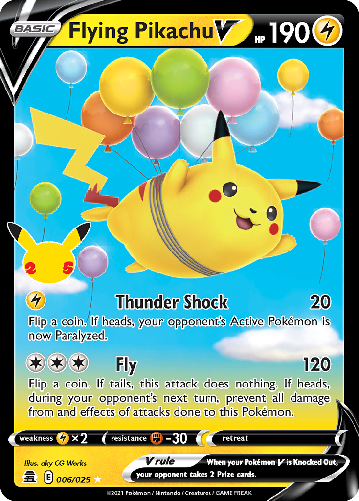 FLYING PIKACHU V - 6/25 - ULTRA RARE