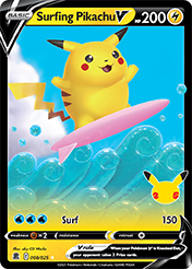 SURFING PIKACHU V - 8/25 - ULTRA RARE