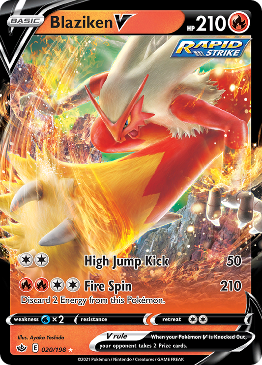 BLAZIKEN V - 020/198 - ULTRA RARE