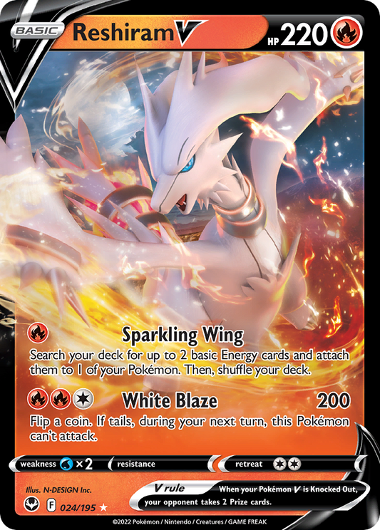 RESHIRAM V - 024/195 - ULTRA RARE