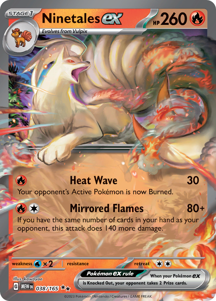 NINETALES EX - 038/165 - ULTRA RARE