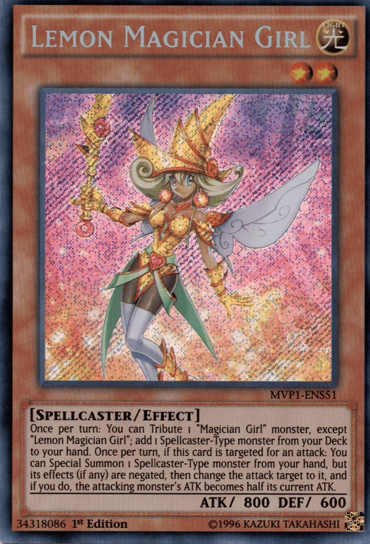 LEMON MAGICIAN GIRL - MVP1-ENS51 - SECRET RARE - 1ST EDITION