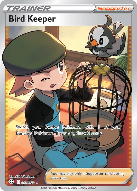 BIRD KEEPER - 066/072 - FULL ART ULTRA RARE