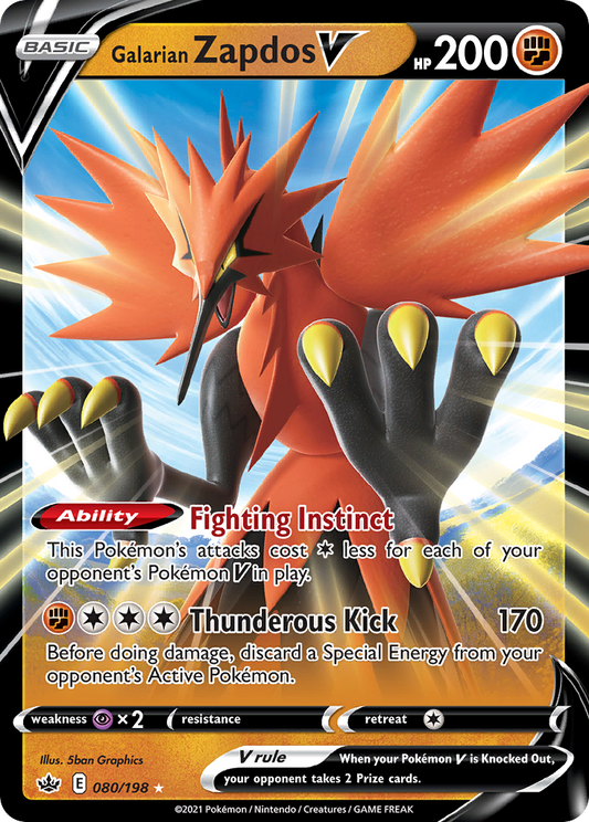 GALARIAN ZAPDOS V - 080/198 - ULTRA RARE