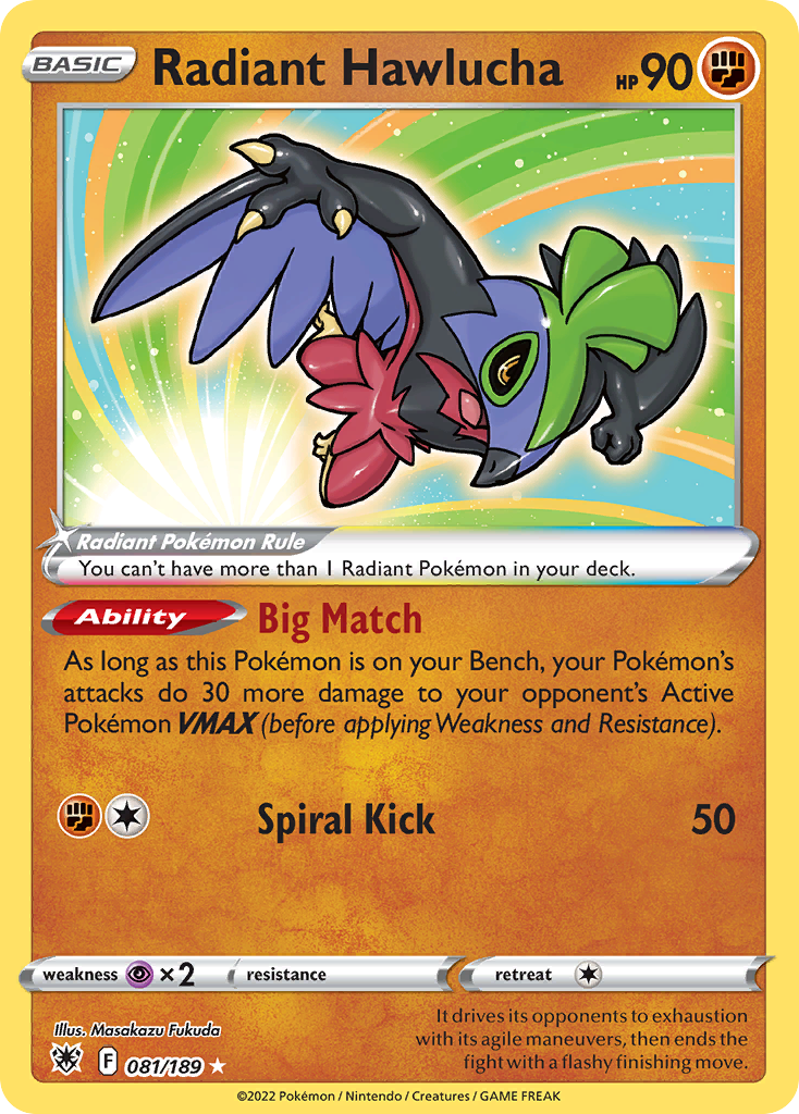 RADIANT HAWLUCHA - 081/189 - ASTRAL RADIANCE