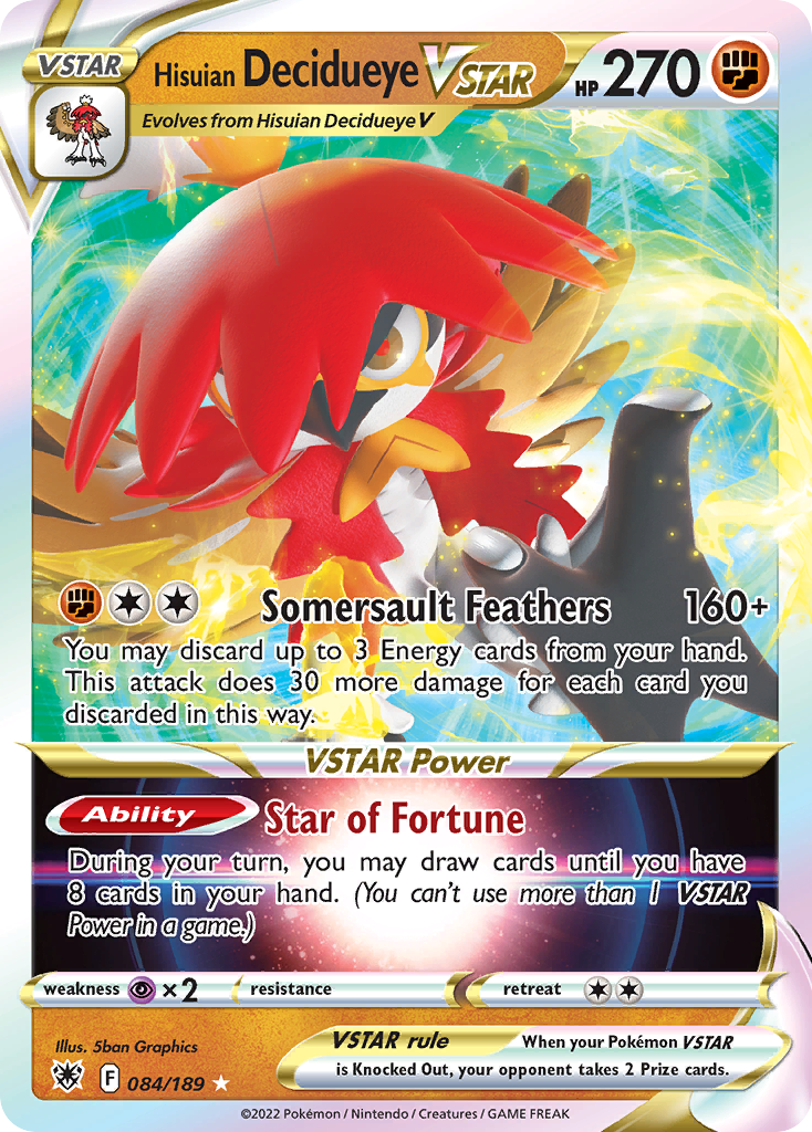 HISUIAN DECIDUEYE VSTAR - 084/189 - ULTRA RARE