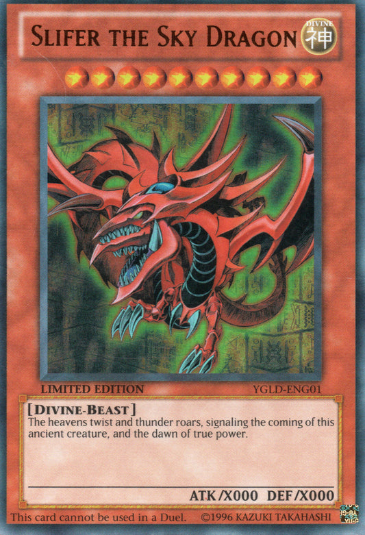 SLIFER THE SKY DRAGON - YGLD-ENG01 - ULTRA RARE - LIMITED EDITION