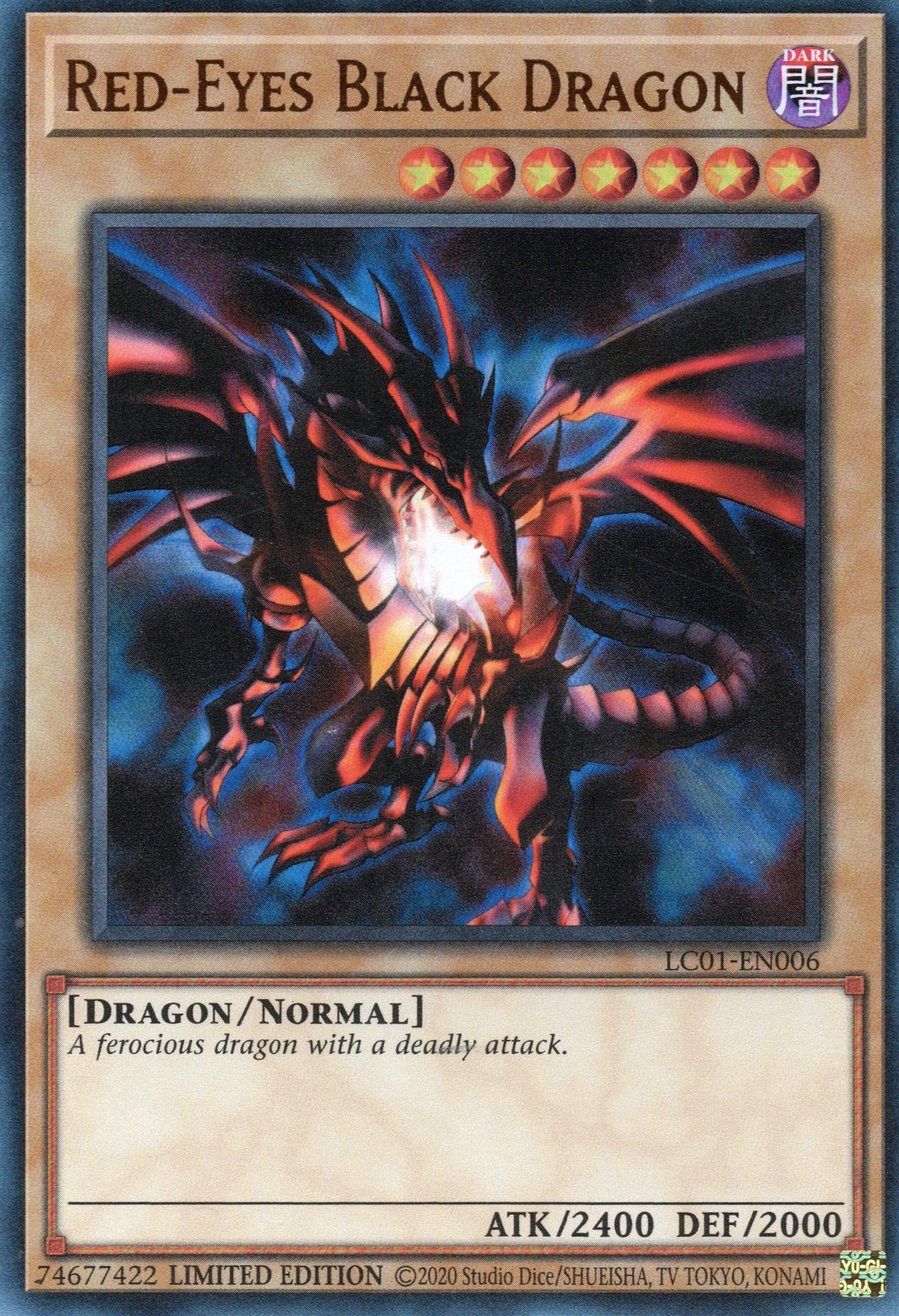 RED-EYES BLACK DRAGON - LC01-EN006 - ULTRA RARE - LIMITED EDITION