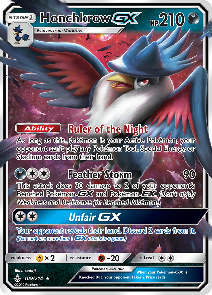 HONCHKROW GX - 109/214 - ULTRA RARE