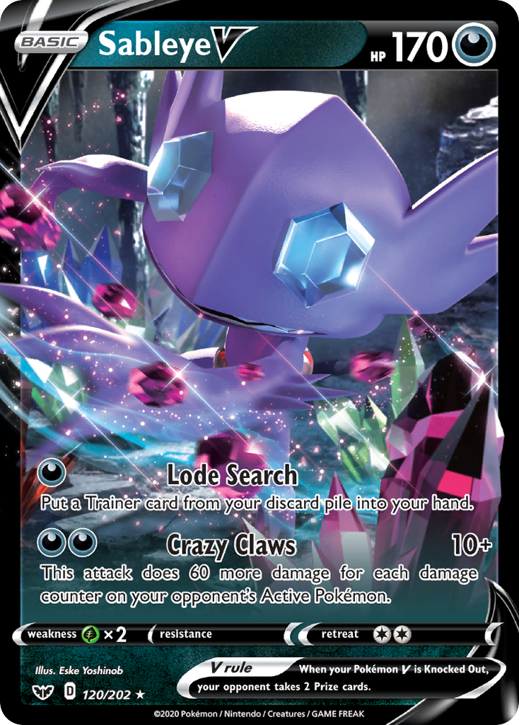 SABLEYE V - 120/202 - ULTRA RARE