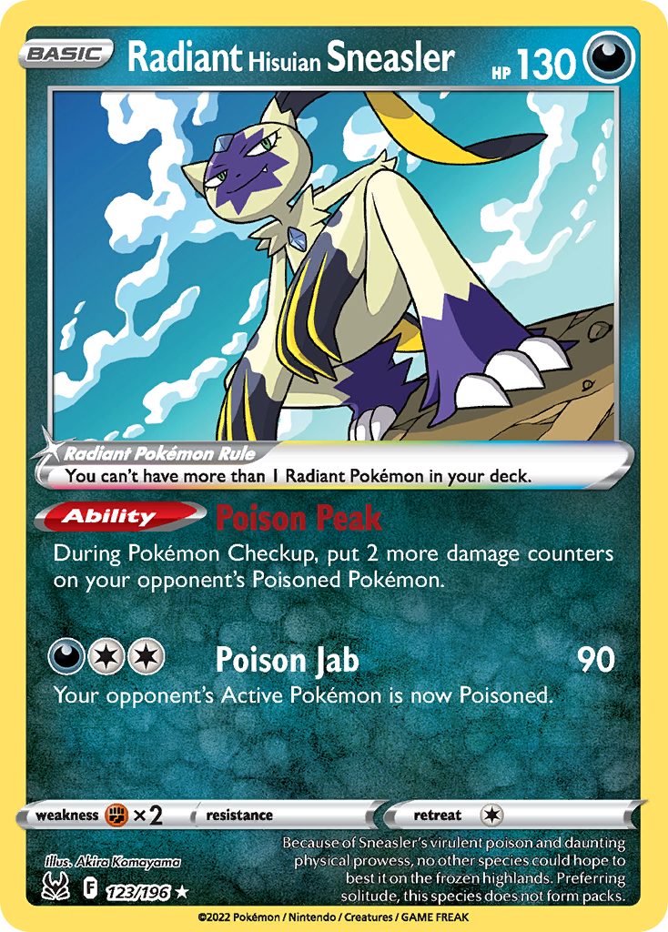RADIANT HISUIAN SNEASLER - 123/196 - LOST ORIGIN
