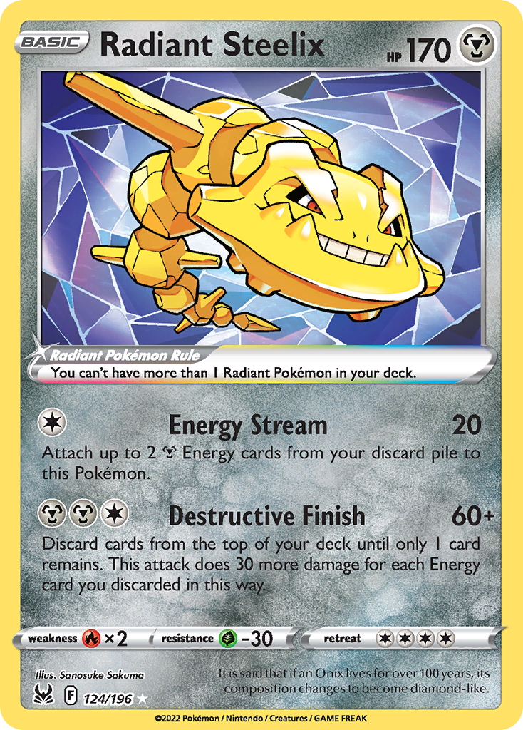 RADIANT STEELIX - 124/196 - LOST ORIGIN