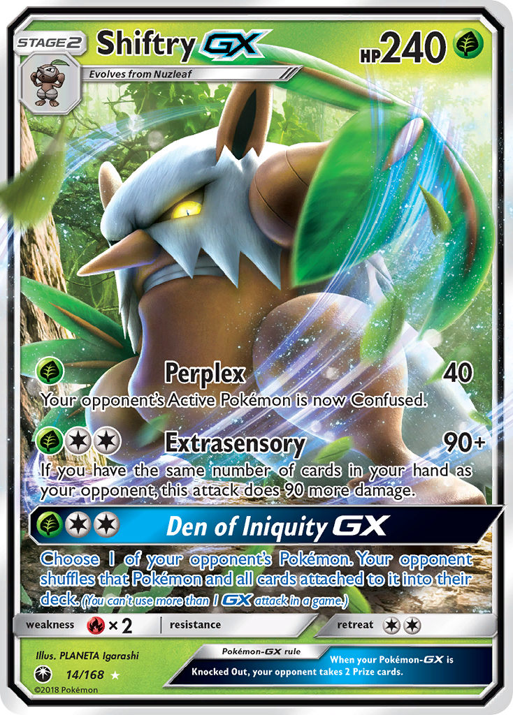 SHIFTRY GX - 14/168 - ULTRA RARE