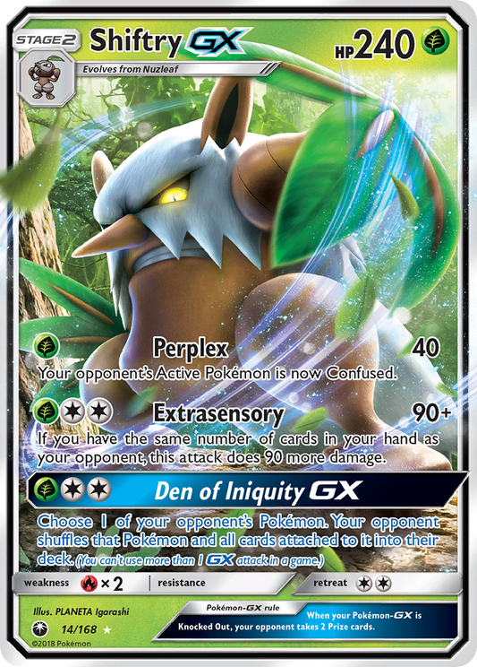 SHIFTRY GX - 14/168 - ULTRA RARE