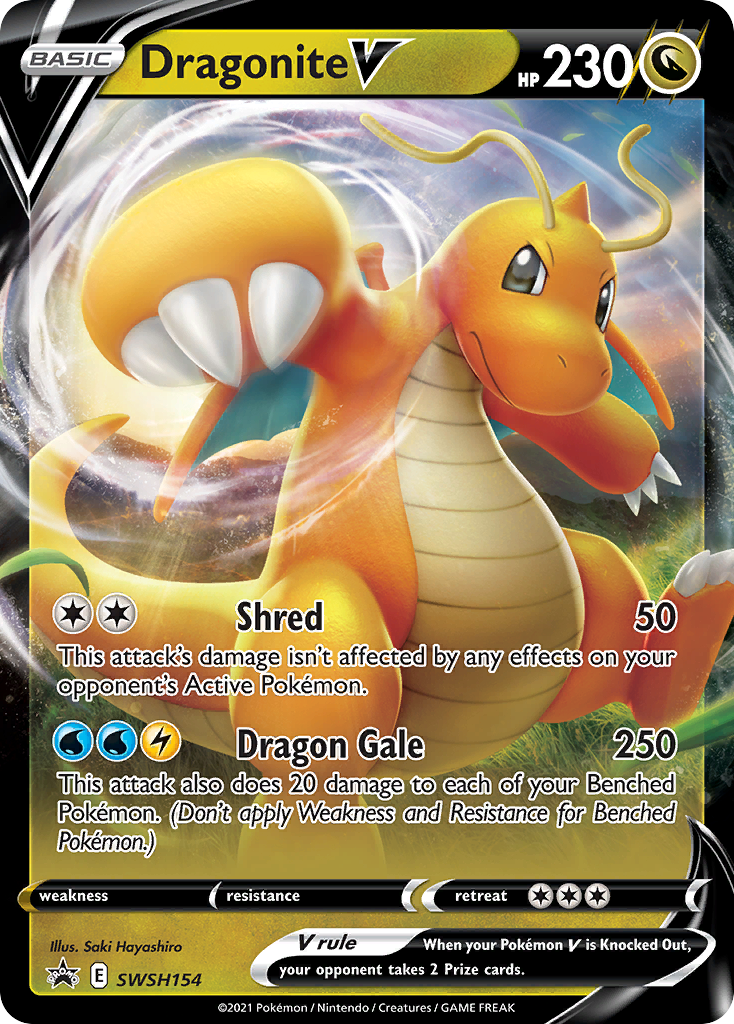 DRAGONITE V - SWSH154 - OVERSIZED PROMO