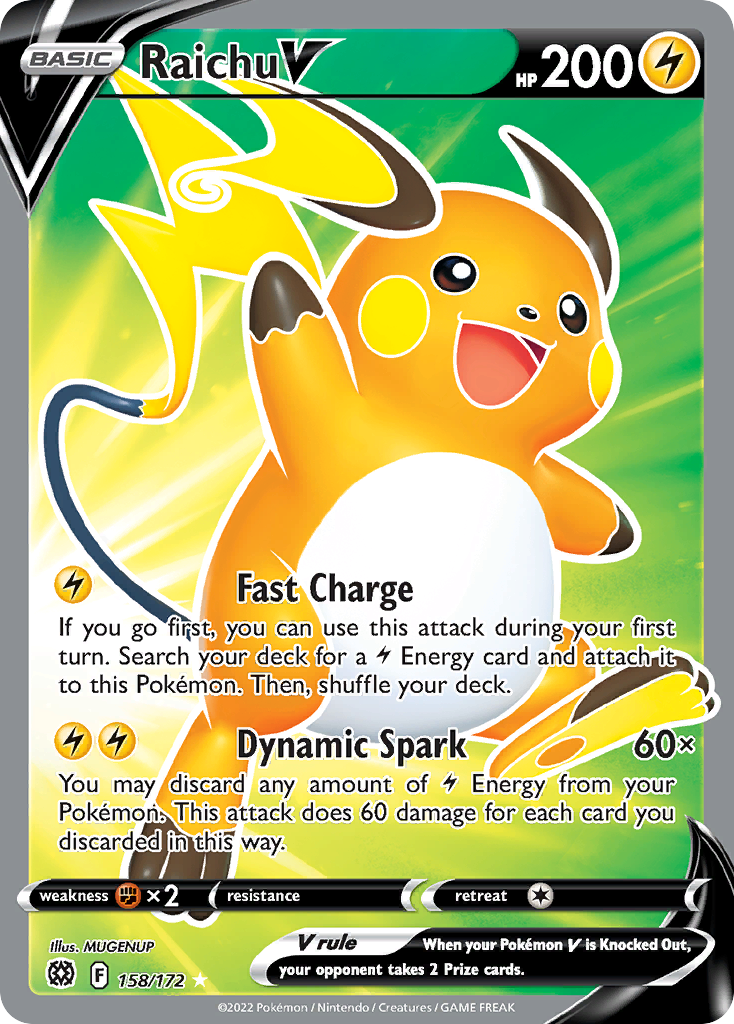 RAICHU V - 158/172 - FULL ART ULTRA RARE