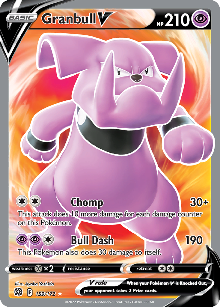 GRANBULL V - 159/172 - FULL ART ULTRA RARE