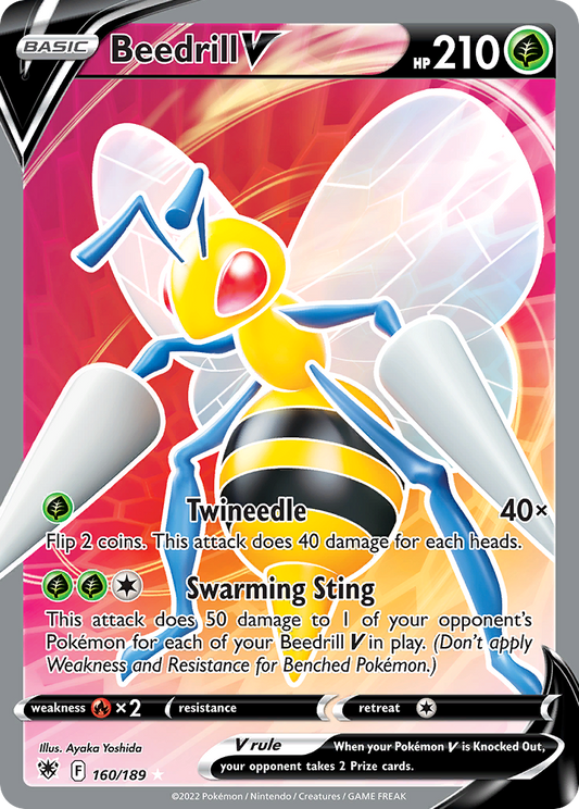 BEEDRILL V - 160/189 - FULL ART ULTRA RARE