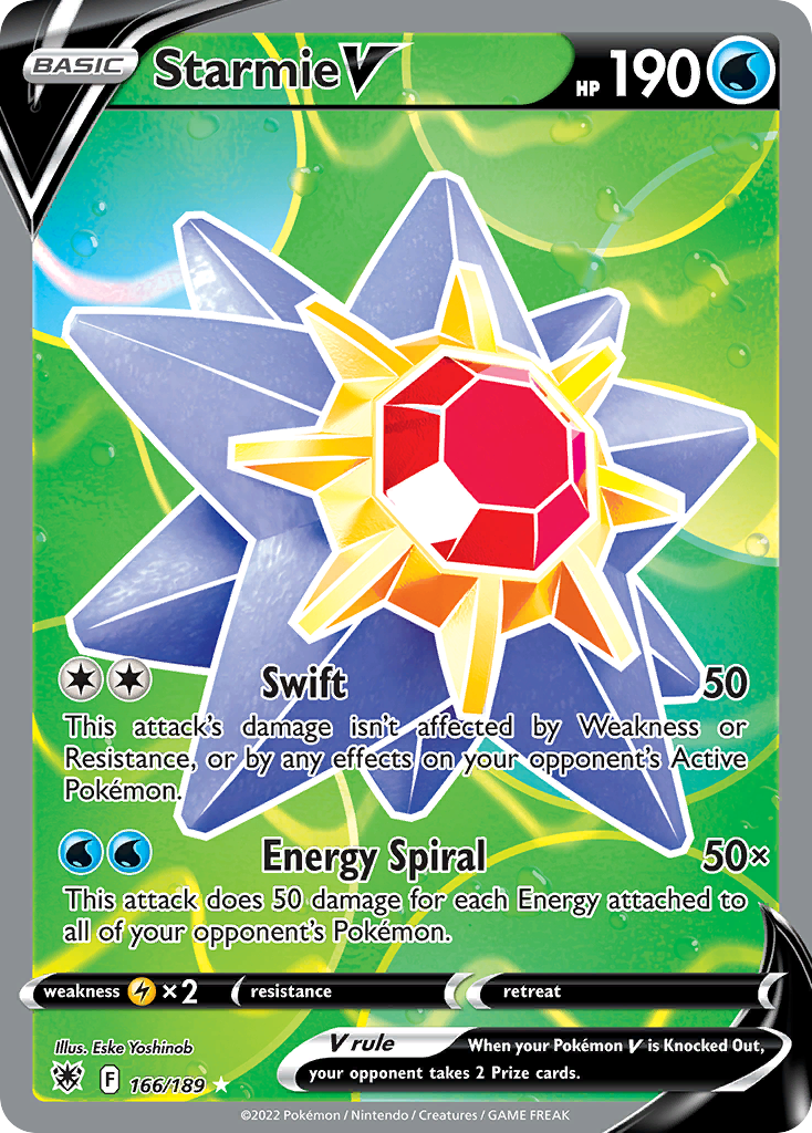 STARMIE V - 166/189 - FULL ART ULTRA RARE