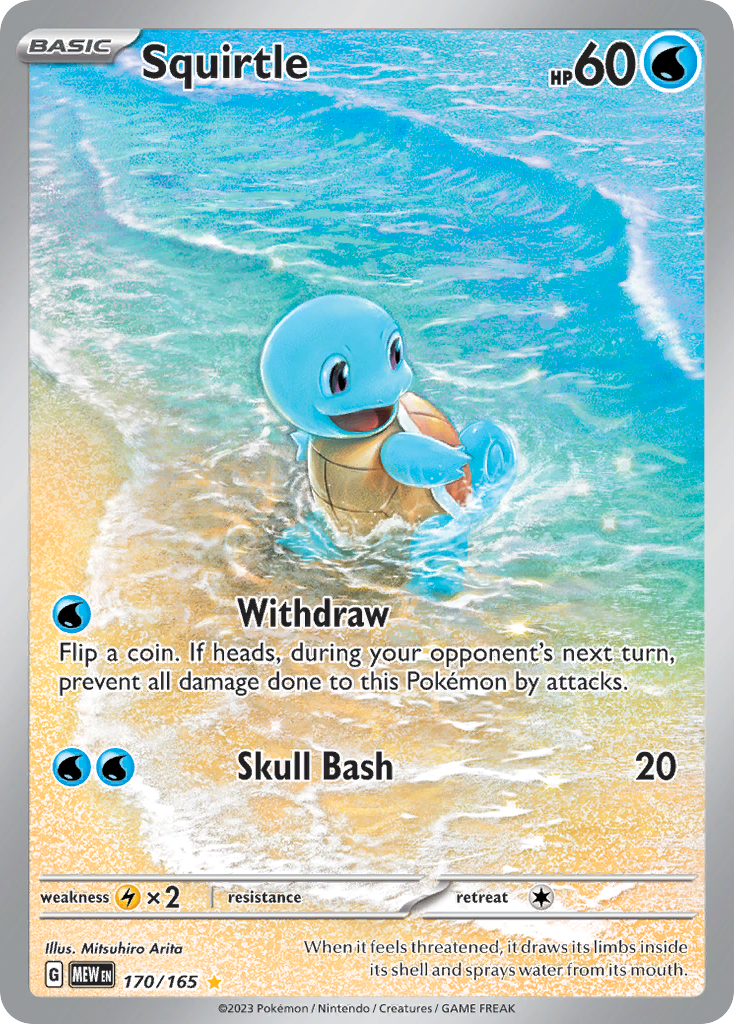 SQUIRTLE - 170/165 - MEW 151