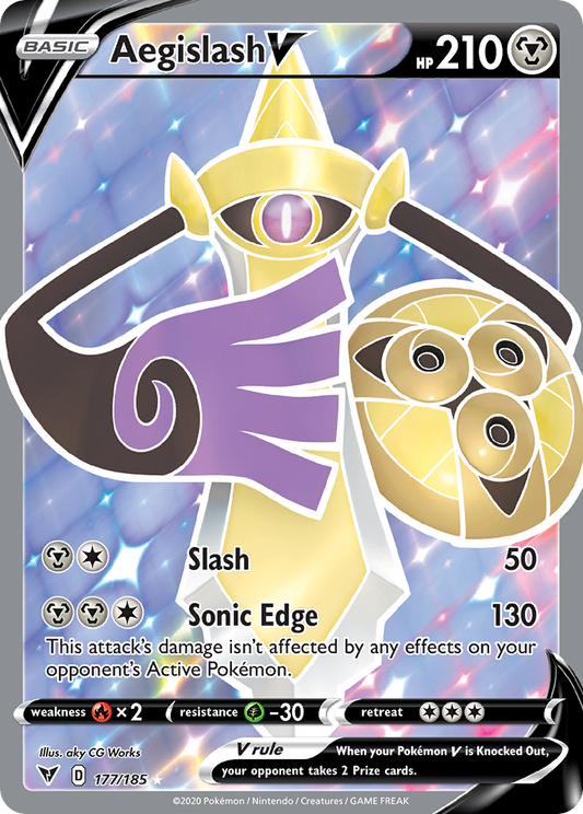 AEGISLASH V - 177/185 - FULL ART ULTRA RARE