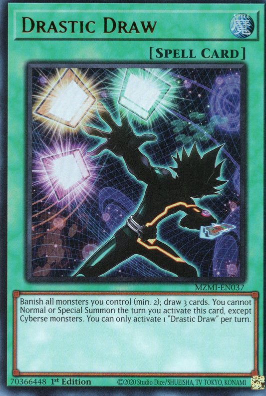 DRASTIC DRAW - MZMI-EN037 - ULTRA RARE - 1ST EDITION