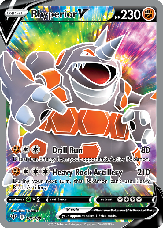 RHYPERIOR V - 181/189 - FULL ART ULTRA RARE