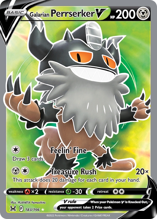 GALARIAN PERRSERKER V - 183/196 - FULL ART ULTRA RARE